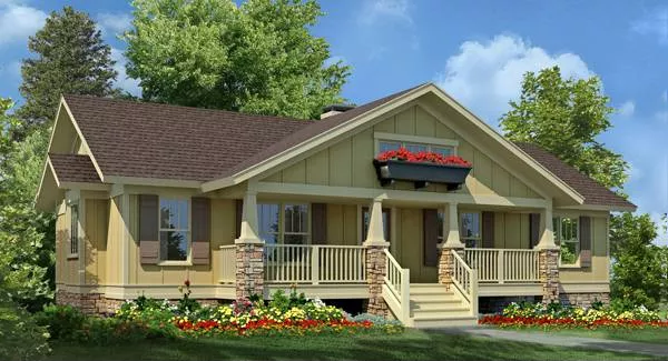 image of bungalow house plan 8673